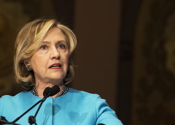 Hillary Clinton, the Democrats’ one strong national prospect, speaks at Georgetown University in Washington, D.C., on Dec. 3, 2014.